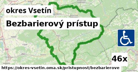 Bezbarierový prístup, okres Vsetín