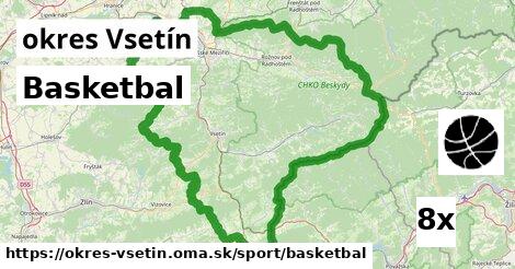 Basketbal, okres Vsetín