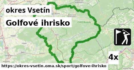 golfové ihrisko v okres Vsetín