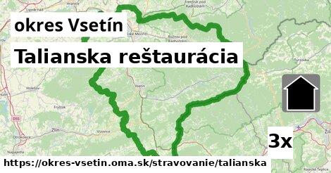 Talianska reštaurácia, okres Vsetín