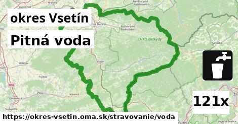 Pitná voda, okres Vsetín