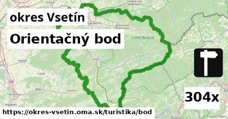 orientačný bod v okres Vsetín