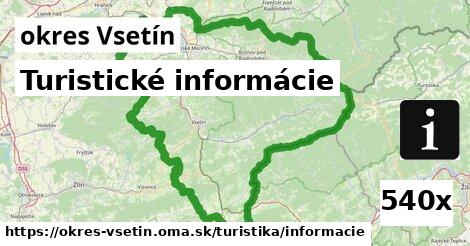 turistické informácie v okres Vsetín