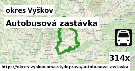 Autobusová zastávka, okres Vyškov