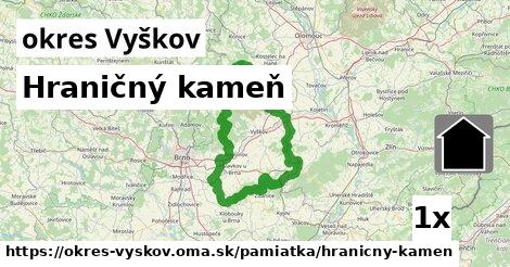 Hraničný kameň, okres Vyškov