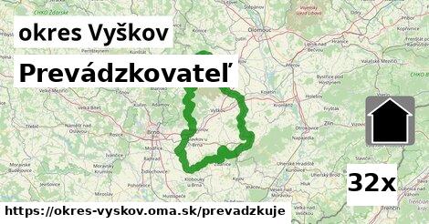 prevádzkovateľ v okres Vyškov