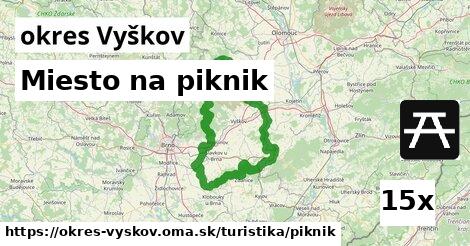 Miesto na piknik, okres Vyškov