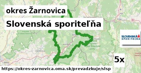 Slovenská sporiteľňa, okres Žarnovica