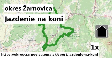 Jazdenie na koni, okres Žarnovica