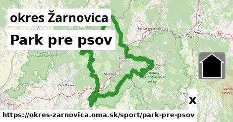 Park pre psov, okres Žarnovica