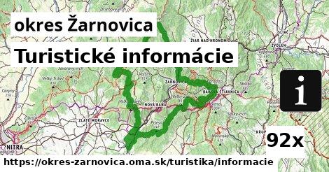 Turistické informácie, okres Žarnovica