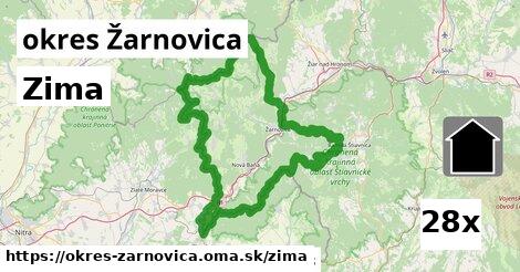 zima v okres Žarnovica