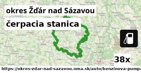 čerpacia stanica, okres Žďár nad Sázavou