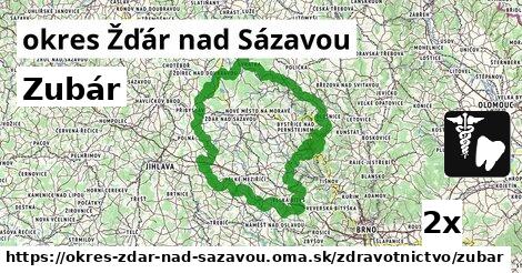 Zubár, okres Žďár nad Sázavou