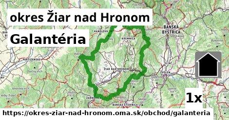 Galantéria, okres Žiar nad Hronom