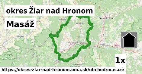 Masáž, okres Žiar nad Hronom