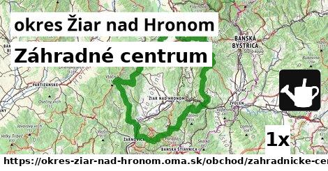 Záhradné centrum, okres Žiar nad Hronom