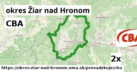 CBA, okres Žiar nad Hronom