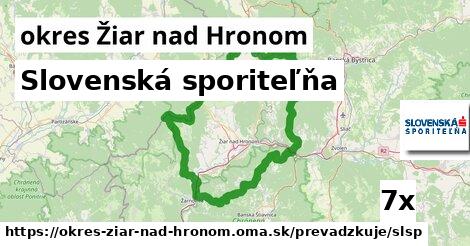 Slovenská sporiteľňa, okres Žiar nad Hronom