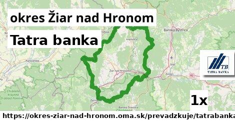 Tatra banka, okres Žiar nad Hronom