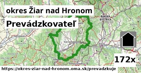 prevádzkovateľ v okres Žiar nad Hronom