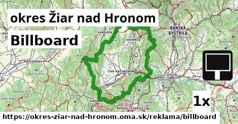 Billboard, okres Žiar nad Hronom