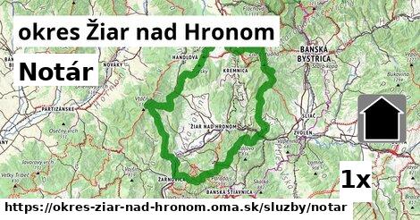 notár v okres Žiar nad Hronom