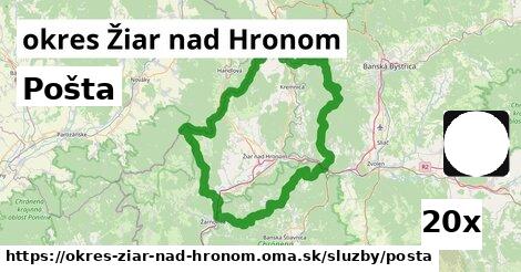 Pošta, okres Žiar nad Hronom