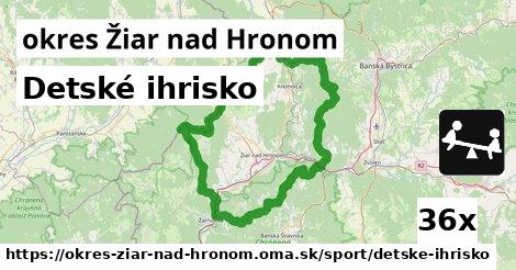 Detské ihrisko, okres Žiar nad Hronom