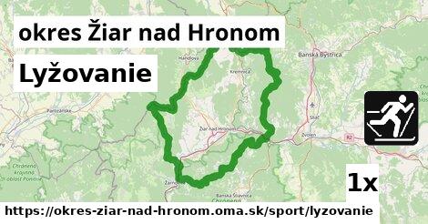 Lyžovanie, okres Žiar nad Hronom