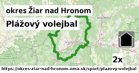 Plážový volejbal, okres Žiar nad Hronom