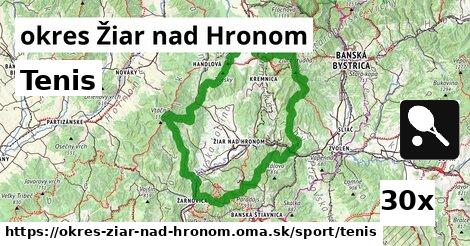 Tenis, okres Žiar nad Hronom