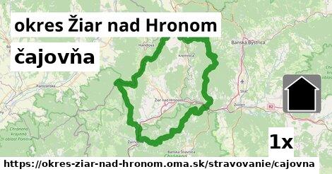 čajovňa, okres Žiar nad Hronom