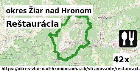 Reštaurácia, okres Žiar nad Hronom