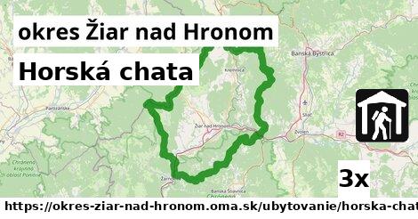 Horská chata, okres Žiar nad Hronom