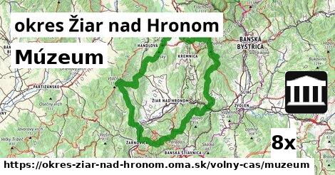 Múzeum, okres Žiar nad Hronom