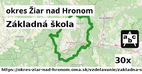 Základná škola, okres Žiar nad Hronom