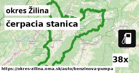 čerpacia stanica, okres Žilina