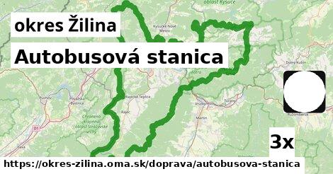 Autobusová stanica, okres Žilina