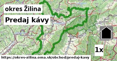 Predaj kávy, okres Žilina