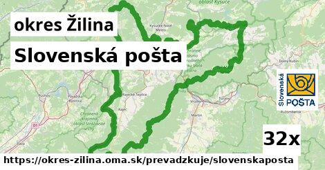 Slovenská pošta, okres Žilina