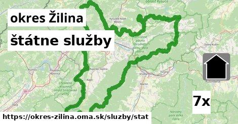štátne služby, okres Žilina
