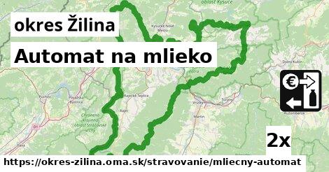 Automat na mlieko, okres Žilina