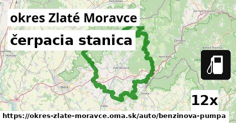 čerpacia stanica, okres Zlaté Moravce