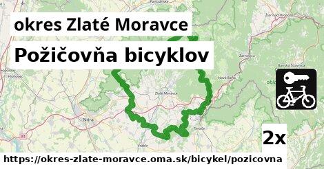 Požičovňa bicyklov, okres Zlaté Moravce