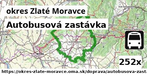 Autobusová zastávka, okres Zlaté Moravce