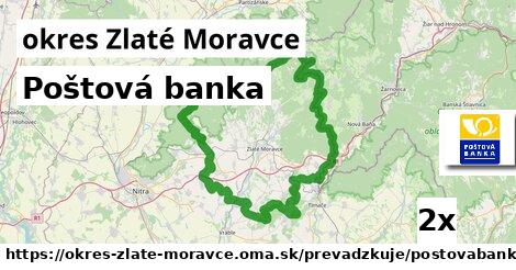 Poštová banka, okres Zlaté Moravce