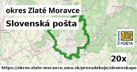 Slovenská pošta, okres Zlaté Moravce