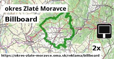 Billboard, okres Zlaté Moravce