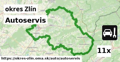 Autoservis, okres Zlín